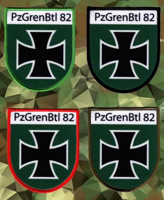 PzGrenBtl 82"Aufnäher"Wappen/Bundeswehr/Reservist/Bw/Panzergrenadier/Soldat/Heer