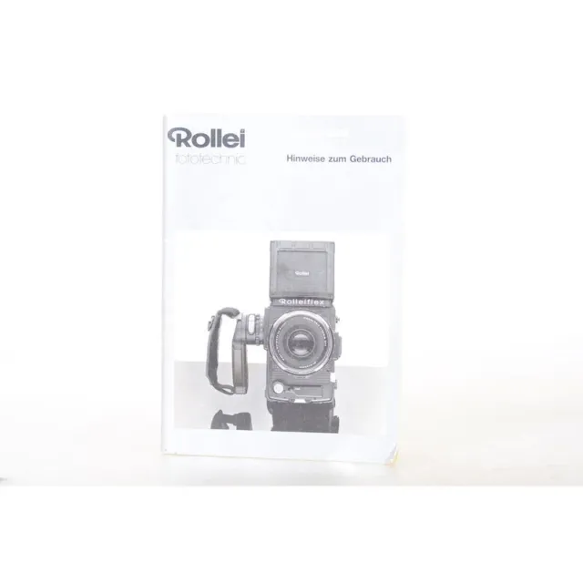 Rollei / Rolleiflex 6008 Hinweise zum Gebrauch - Bedienungsanleitung in DEUTSCH