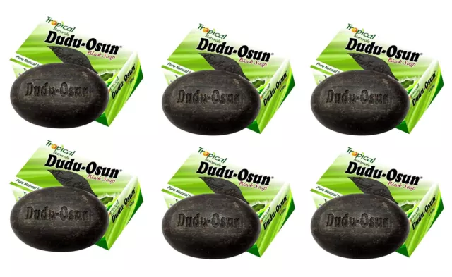 Tropical Naturals Dudu-Osun Savon noir Africain 100% naturel 150g Lot de 6