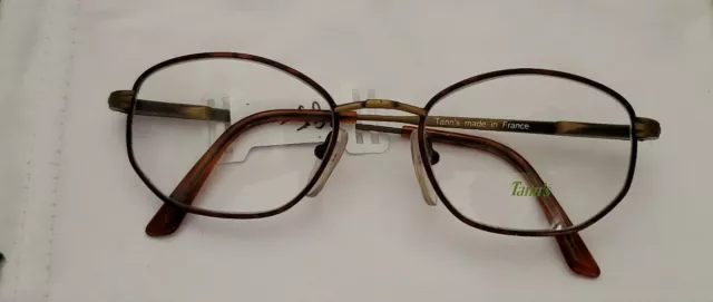 Authentic TANNS EYEGLASS FRAME 945 05 46-19L 125  FRANCE BROWN/GOLD RETAIL $145.