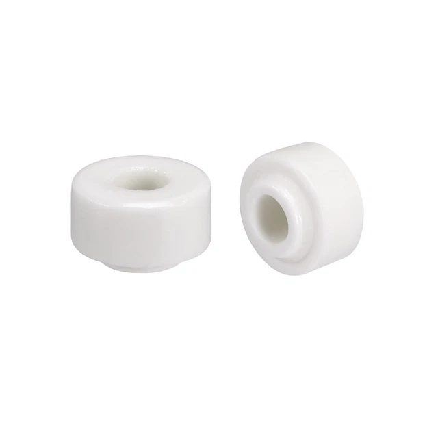 10pcs Perlina Isolante Ceramica 6mm X 18mm Forma Rotonda Perlina Isolante