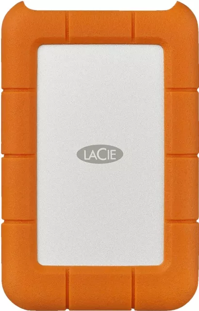 LaCie Rugged USB-C 1TB externe Festplatte STFR1000800 in silber / orange