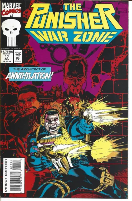 The Punisher War Zone #17  Bagged And Boarded Marvel Comics 1993