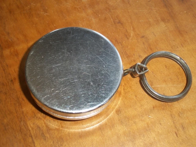 Vintage Handee Key Retractable Keychain Metal Key Ring Belt Clip