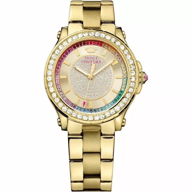 Juicy Couture Pedigree Mujer 1901228 Analógico Cuarzo Reloj Oro