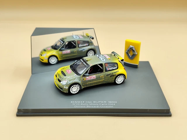 RENAULT CLIO SUPER 1600 RALLYE MONT BLANC S.J. JOSEPH UNIVERSAL HOBBIES 1:43