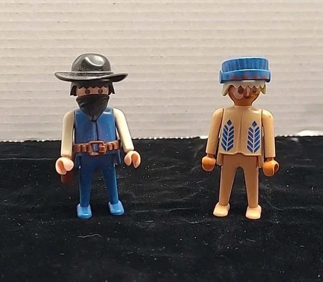 PLAYMOBIL WESTERN Bandido/Vaquero e Indio/Jefe Figuras De