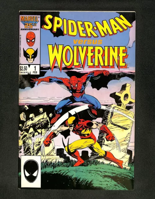 Spider-Man Vs. Wolverine #1 1st Charlemagne! Marvel 1990