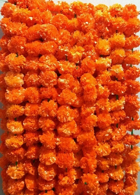 100 PC Indian Wedding Decor Home Garlands Flower rose home Decoration Artificial