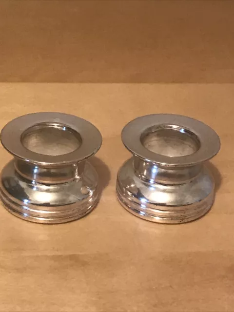 Pair of Silver Plated small Candle Holders
