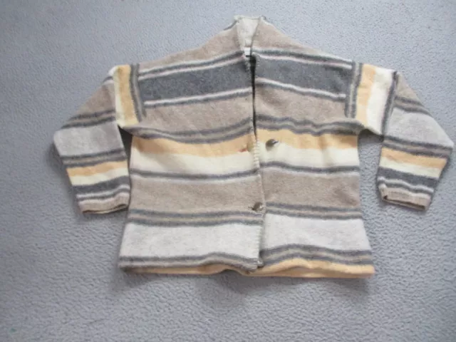 United Colors Of Benetton Sweater Womens Medium Cardigan 100% Shetland Wool