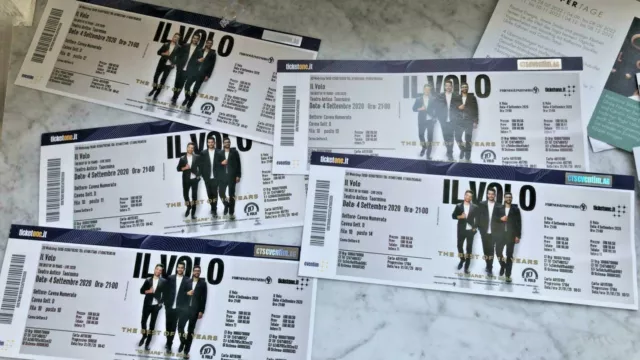 5 biglietti ticket il Volo concerto 11.6. Taormina