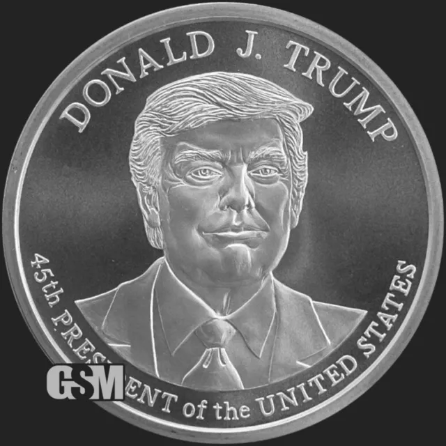 1 oz President Donald J. Trump 45th President BU Silver Round .999 - IN STOCK!