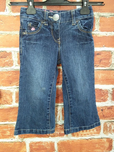 T-Shirt A Maniche Lunghe Ragazza Pacchetto Età 2-3 Anni Next Zara Blu Demin Jeans 98Cm 3