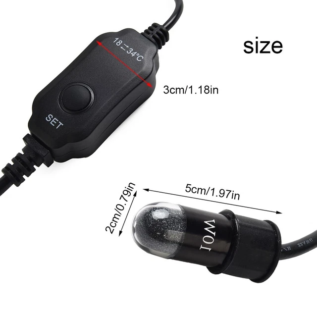 USB Heater Heating Rod Horned Frogs Mini Tanks Submersible Turtle Tanks