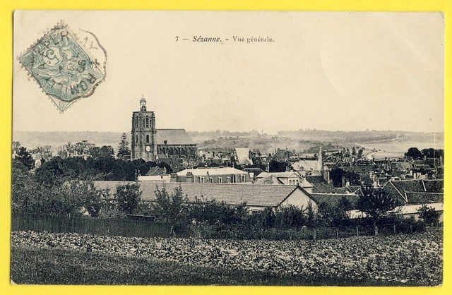 cpa Champagne Ardennes 51 - SEZANNE (Marne) General view of the VILLAGE