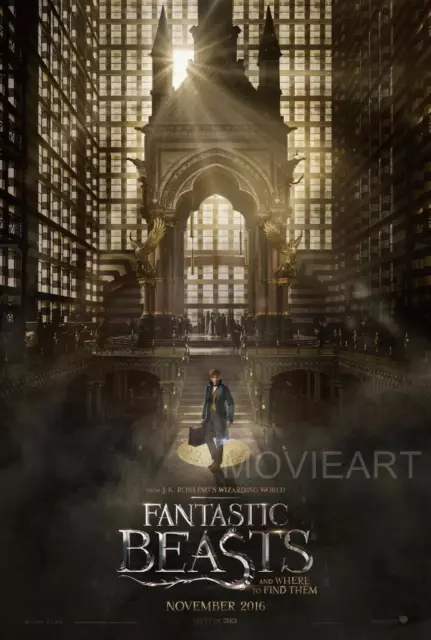 Fantastic Beasts And Where To Find Them Movie Poster Film A4 A3 Art Print Cinema