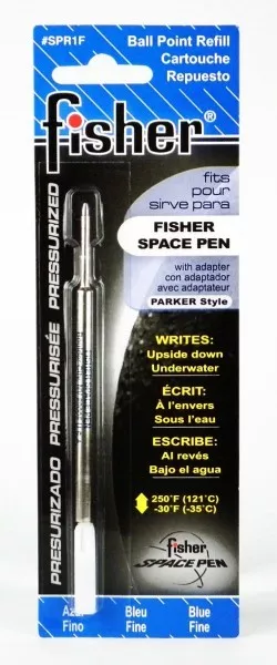 Sensa  Ballpoint Pen  Blue Fine Pt Refill New In Pack Spr1F Fisher Space Pen