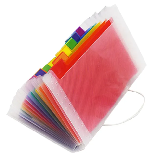 Expanding File Folder 13 Pockets Small File Organizer Portable Colorful Liypv .w