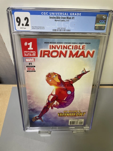 Marvel Invincible Iron Man 1 CGC 9.2 Riri Williams Ironheart