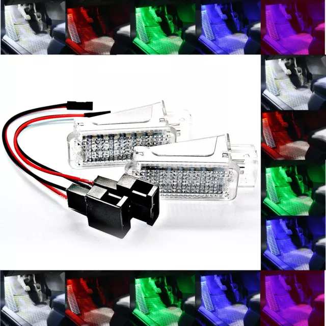 LED Module Fußraumbeleuchtung passend für AUDI A1 A3 A4 A5 A6 A7 TT Q3 Q5 Q7 Rot