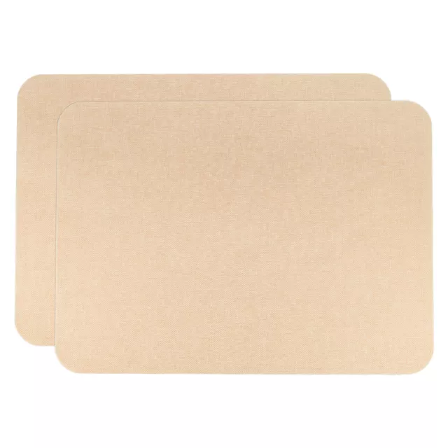 2Stk Leinenstoff-Patches 8"x11"Selbstklebendes feines Leinen-Reparaturband,Beige