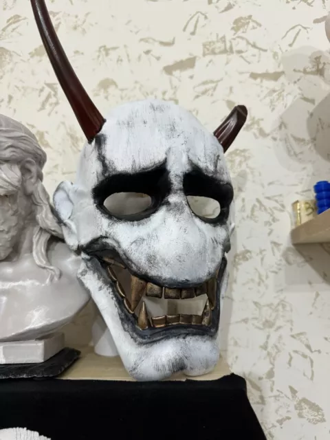 Maschera Giapponese Ghostwire Tokyo Hannya Mask Oni Decorazione Arte Orientale