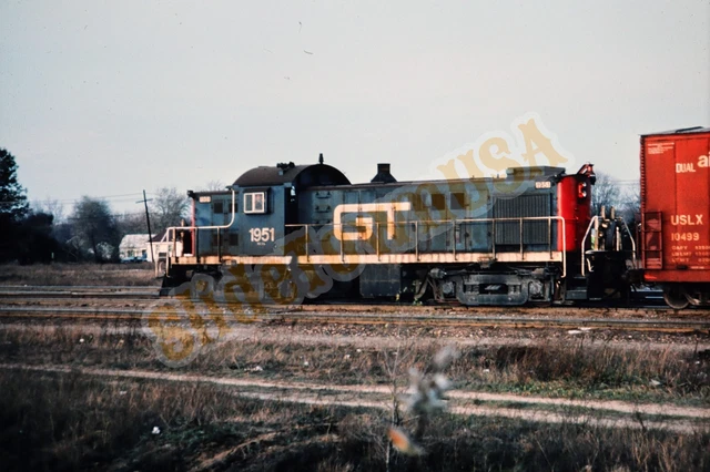 Vtg 1976 Duplicate Train Slide 1951 GT Grand Trunk Engine X6P200