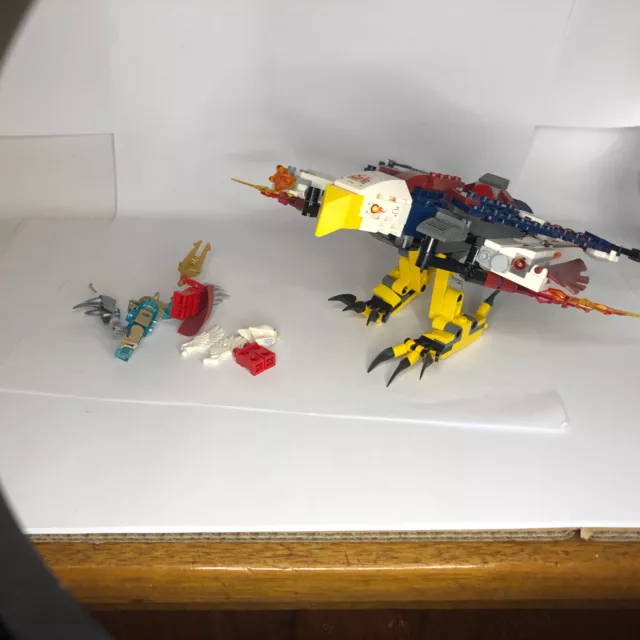 Lego CHIMA Eris' Fire Eagle Flyer 70142 + 3 mini + instructions - incomplete