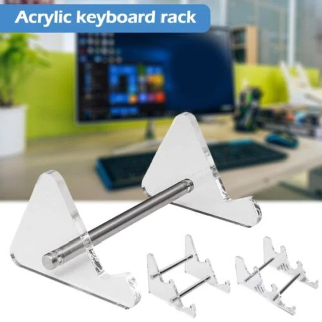 thumbnail image 2 of Keyboard Display Stand, 3-Tier Gamming Keyboards Storage Holder, Mechanical Computer Keyboard Stand, Acrylic Keyboard Stand, Computer Keyboard Stand 2 of 10
