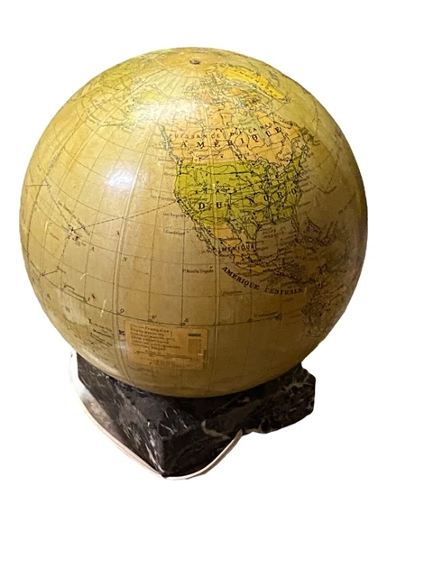 Lampe de chevet globe terrestre avec carte du monde et lumière LED • Ma Lampe de Chevet