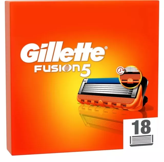 Gillette Fusion 5 LAMETTE DA BARBA Uomo, 18 Ricambi da 5 Lame