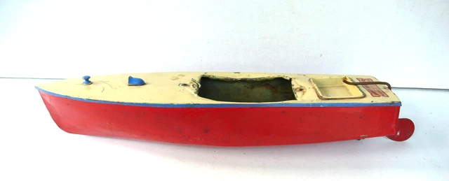 BATEAU SPEEDBOAT CANOT De Bassin Mecanique En Bois EUR 152,00 - PicClick FR