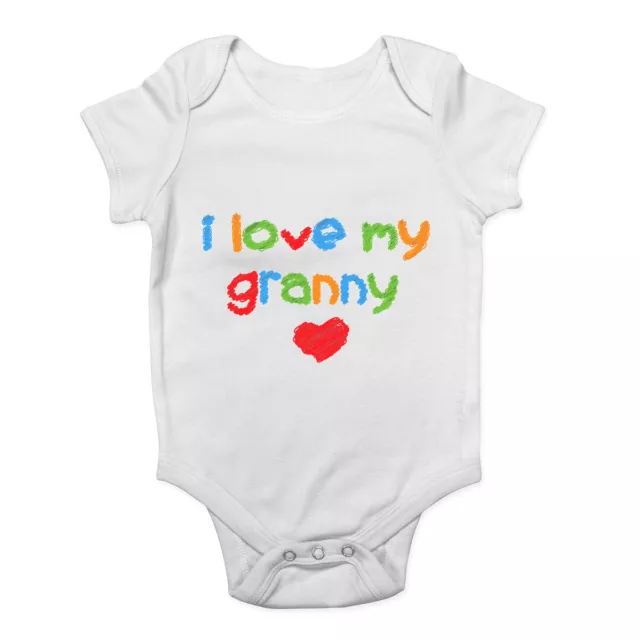 I Love my Granny Cute Boys Girls Baby Grow Vest Bodysuit