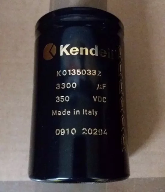 Kendeil 3300uF 350VDC K01 63 x 105 (K01350332) Aluminium Electrolytic Capacitor