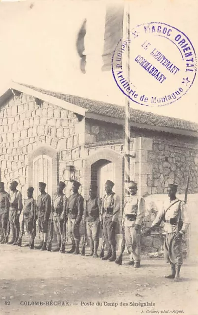 Algérie - COLOMB BECHAR - Poste du Camp des Sénégalais