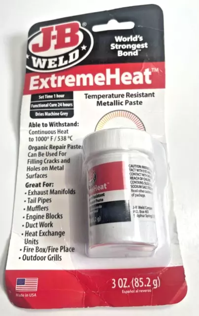 JB Weld ExtremeHeat Temperature Resistant Worlds Strongest Bond Metallic Paste