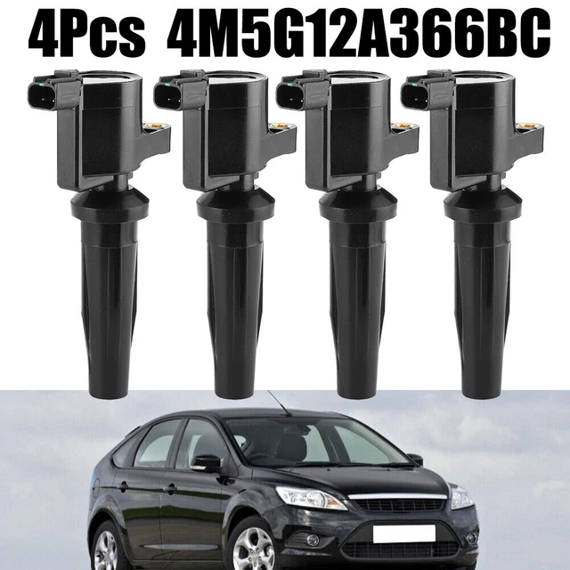 Kit 4 Bobines D'allumage + 4 Bougies Pour Ford Escape, Focus - Marque AD Auto Parts & Motorcraft