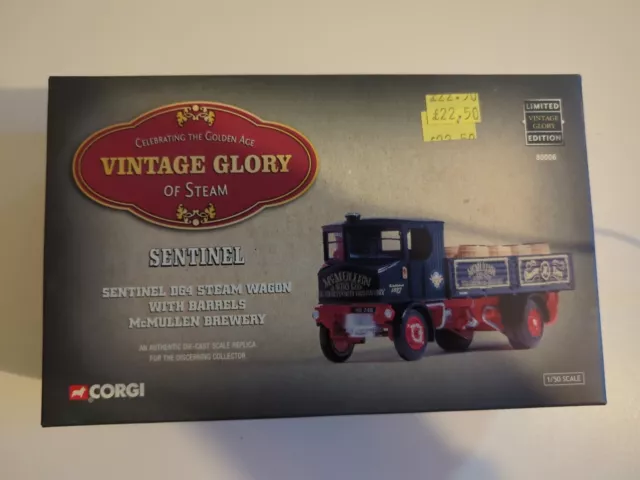 Corgi Vintage Glory Sentinel DG4 Steam Wagon With Barrels McMullen Brewery