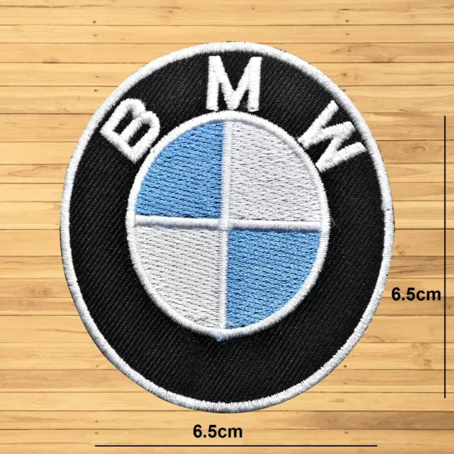 BMW Logo Car Biker Brand Embroidered Iron/sew on Badge Applique for Clothes etc