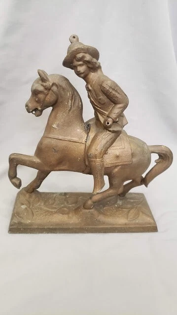 Spelter Horse Clock Topper Statue