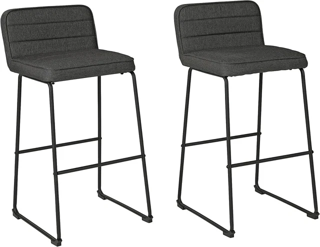 Ashley Nerison 31.88" Pub Height Barstool 2 Count Gray Grey