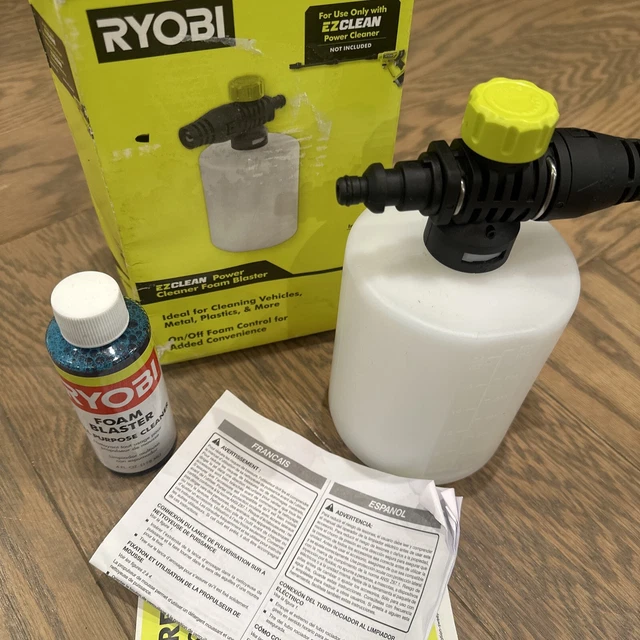 RYOBI EZCLEAN Power Cleaner Foam Blaster Accessory Pressure Washer Accessory