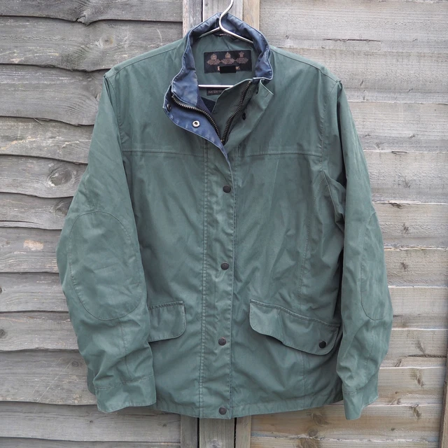 Barbour Ladies Fulbourn Short Olive Green Waterproof Jacket Coat Size 18 EU 44