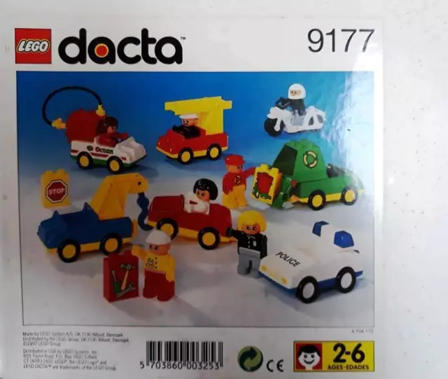 LEGO®DACTA® 9177 BRICK COSTRUZIONI figure e veicoli 25 pezzi NUOVO&INTROVABILE