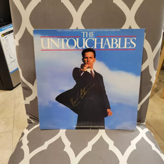 KEVIN COSTNER Signed lp The Untouchables, Original Album, Vintage Vinyl Record