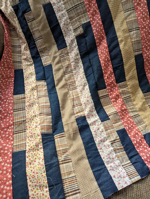 Top de edredón sin terminar Boho vintage Vibe. Único en su tipo. "Estilo ""country"" 40x35 🙂