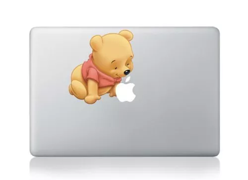 MacBook 13" & 15" Winnie the Pooh Apple decal sticker (pre-2016 MB Pro/Air only)