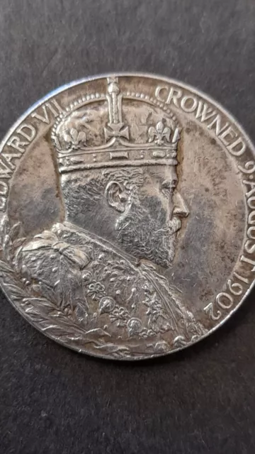 Edward VII, Silver Coronation Medal, 1902, 0.925 Silver 2