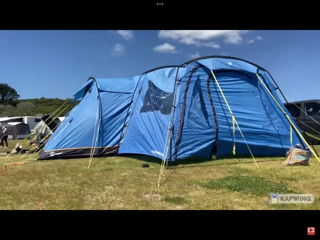 HI GEAR KALAHARI Elite 10 tent blue with porch groundsheet
